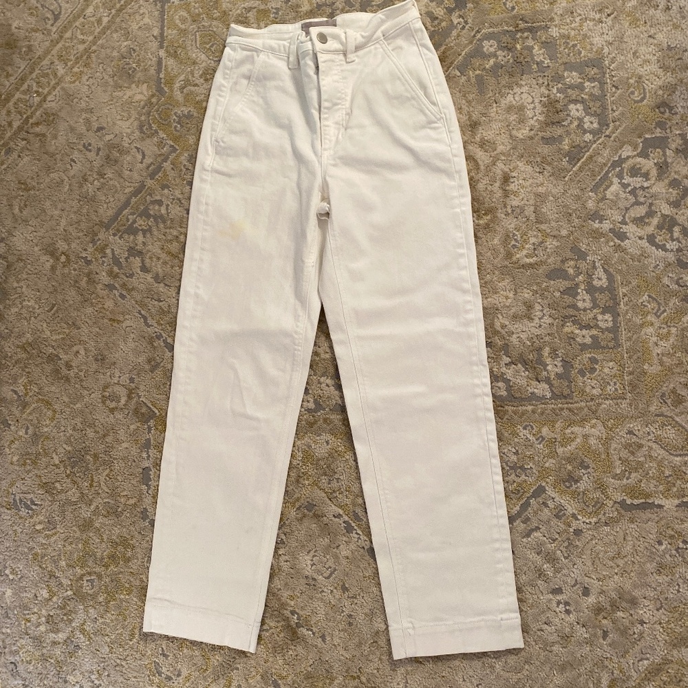 Everlane straight leg crop - Bone